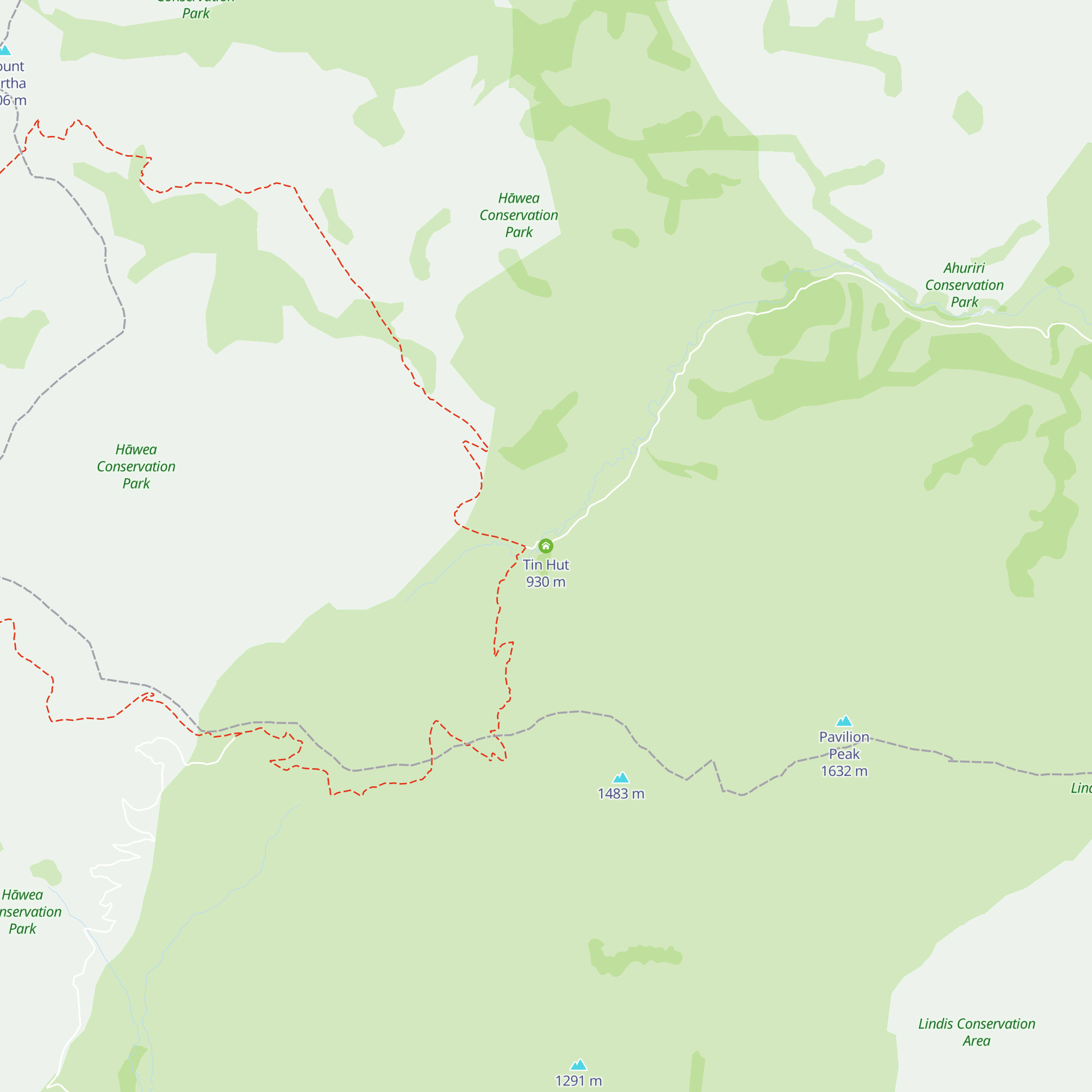 Tin Hut map