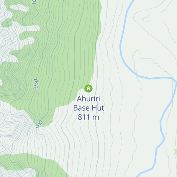 Map of Ahuriri Base Hut