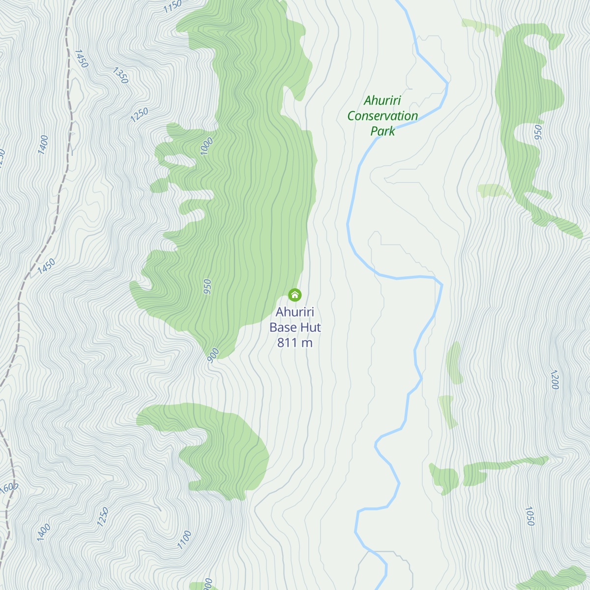 Ahuriri Base Hut map