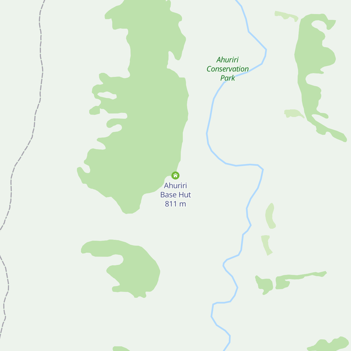 Ahuriri Base Hut map
