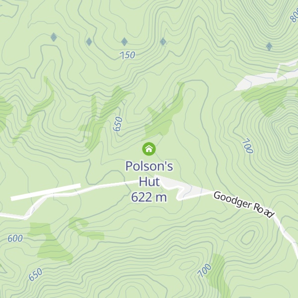Map of Polson's Hut