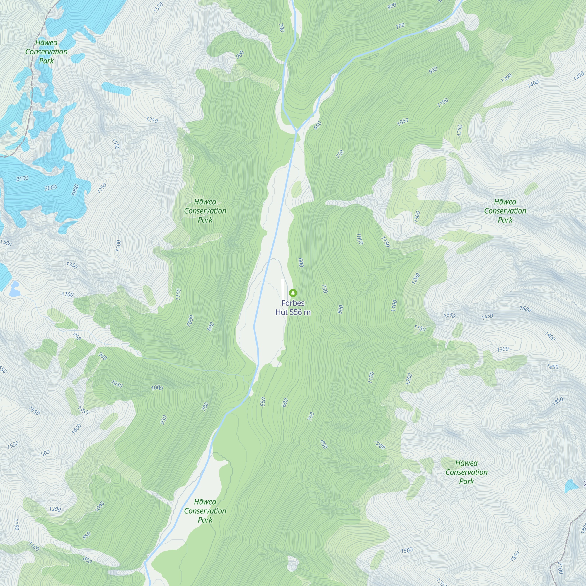 Forbes Hut map