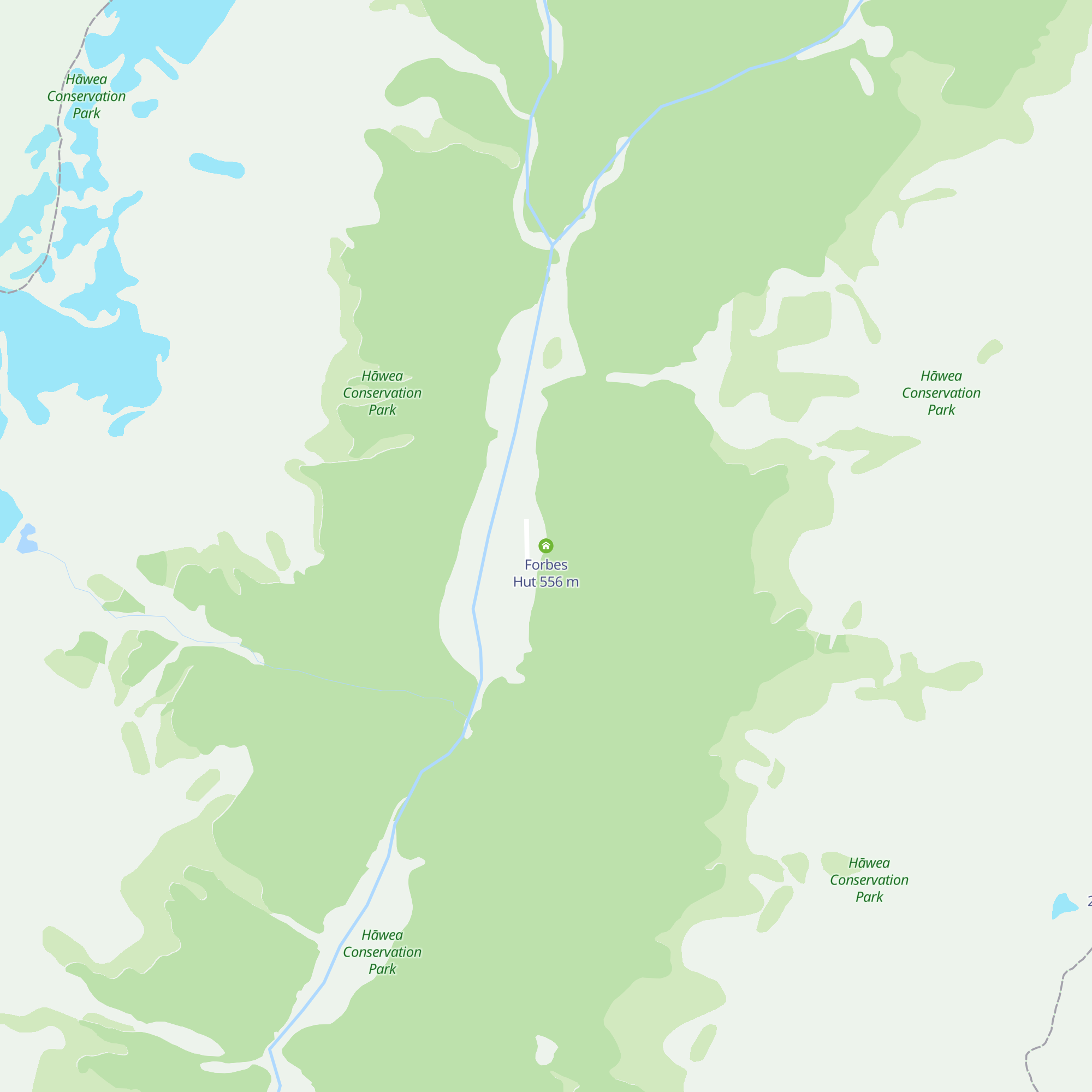 Forbes Hut map
