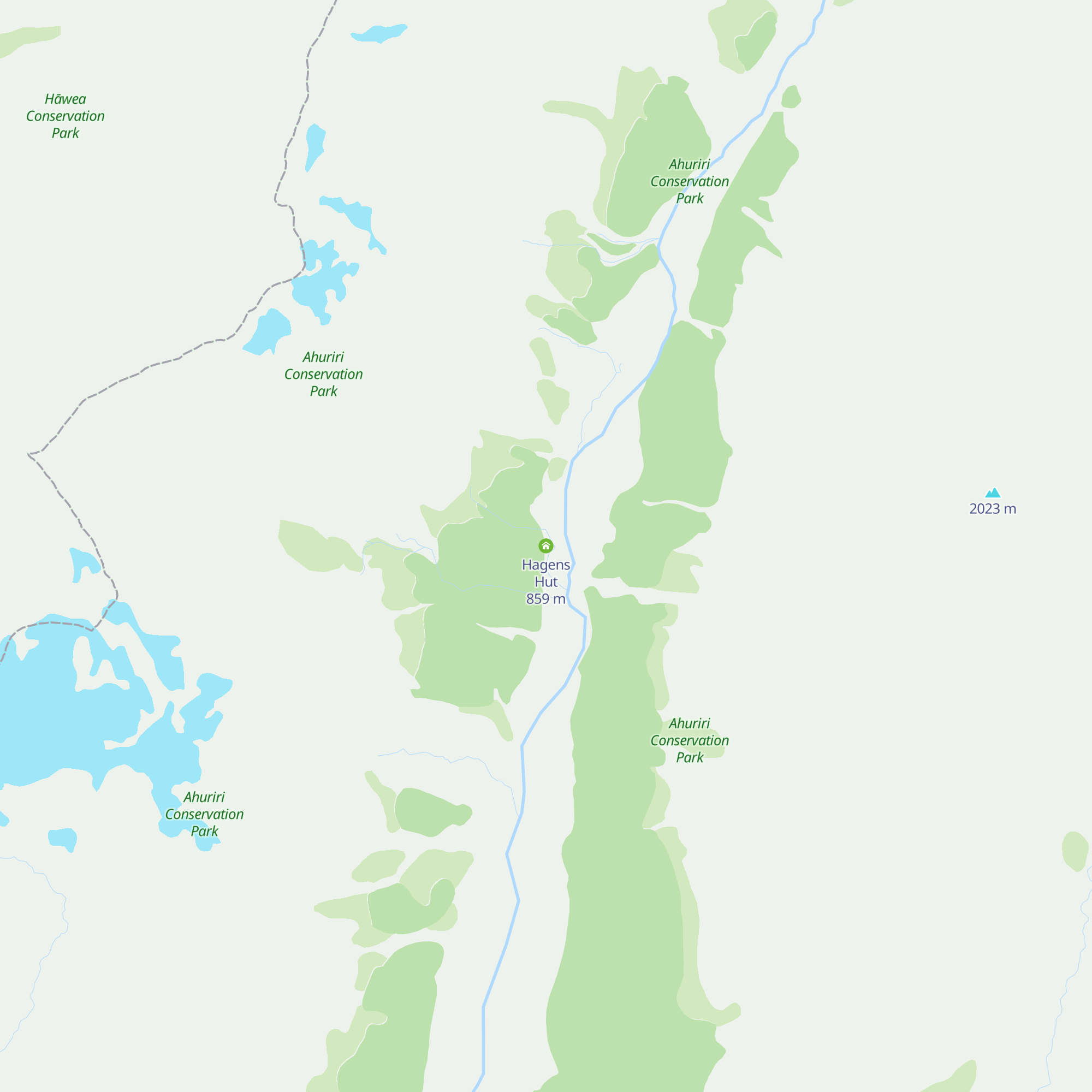 Hagens Hut map
