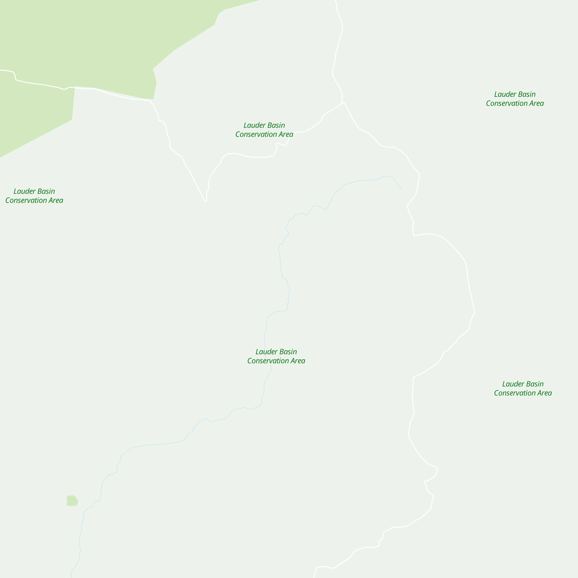 Lauder Basin Hut map