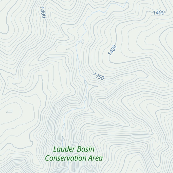 Map of Lauder Basin Hut