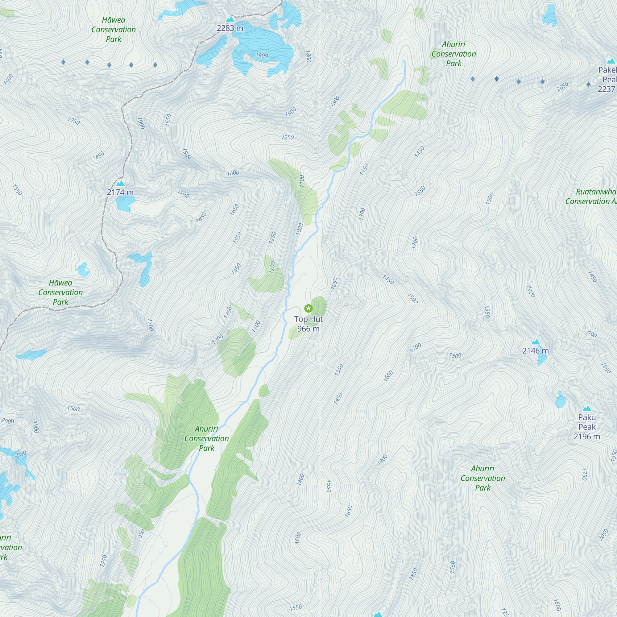Top Hut map