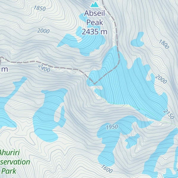 Map of Mount Huxley