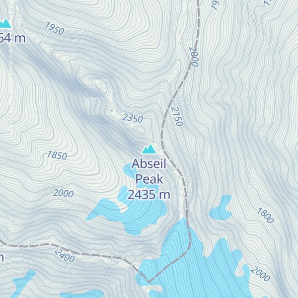 Map of Abseil Peak