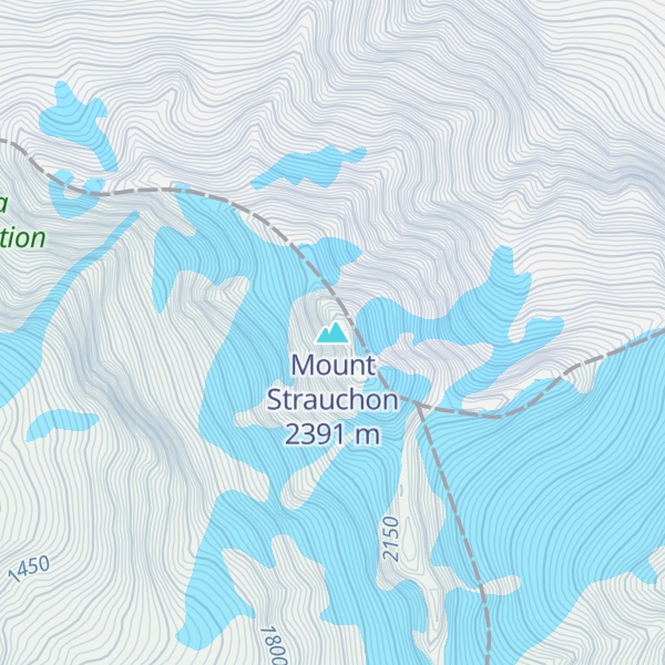 Map of Mount Strauchon