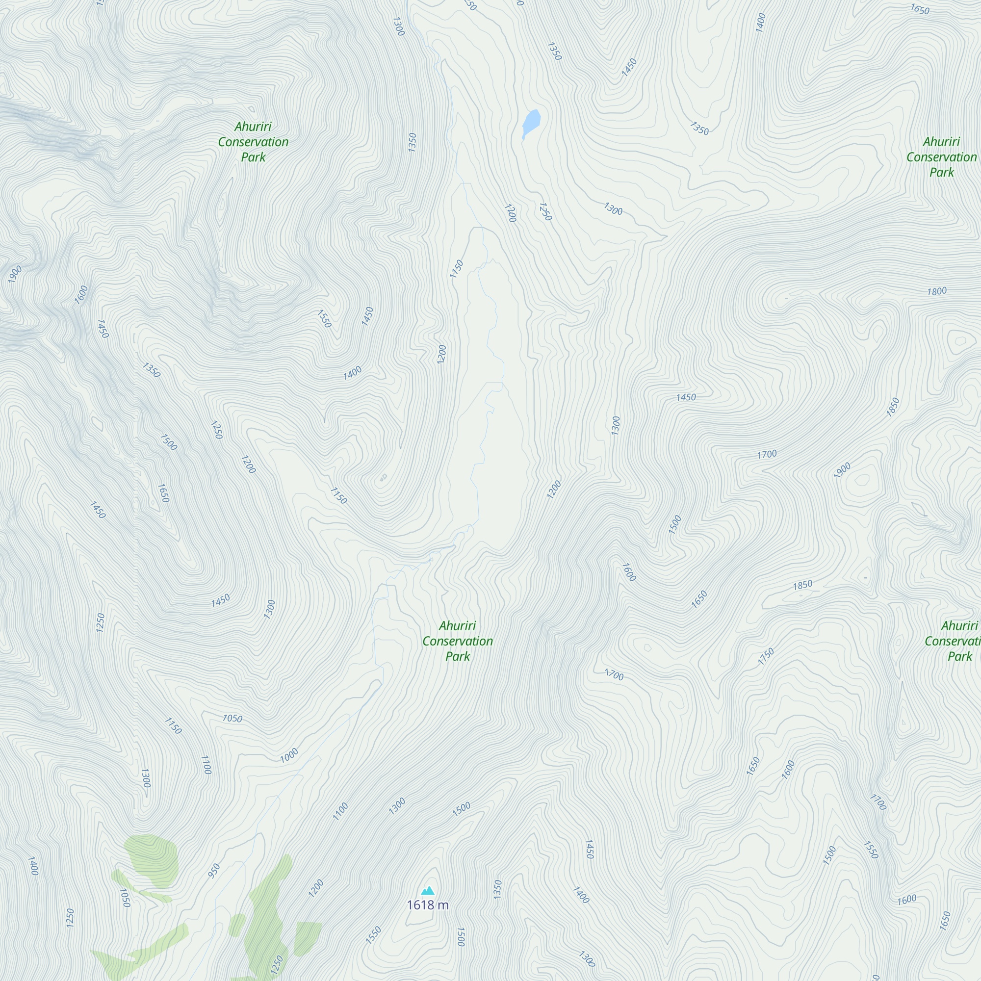 Snowy Gorge Hut map