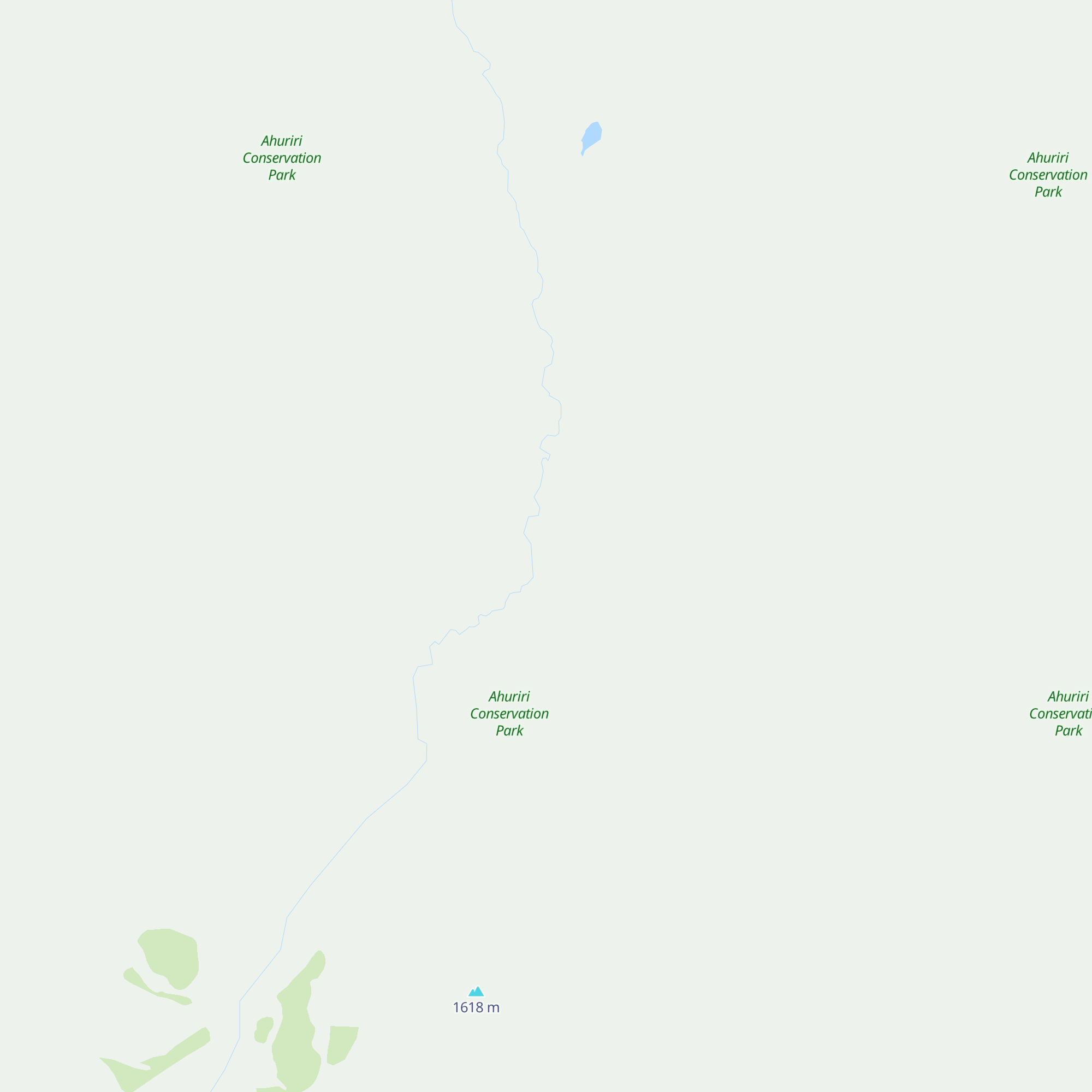 Snowy Gorge Hut map