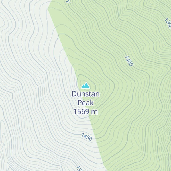 Map of Dunstan Peak