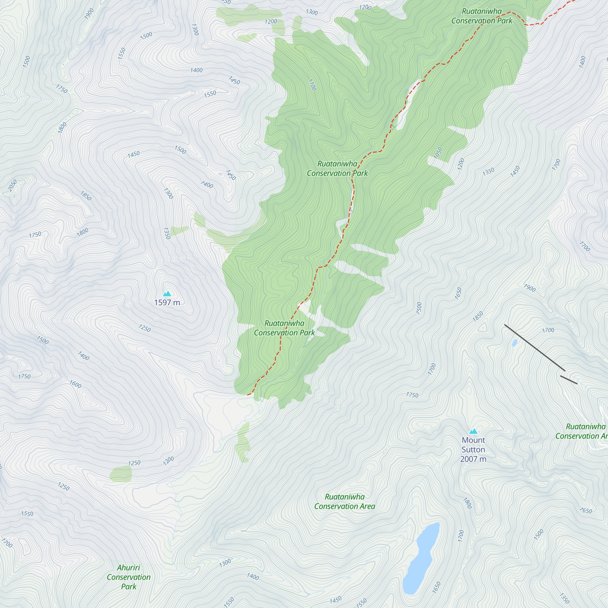 Maitland Hut map