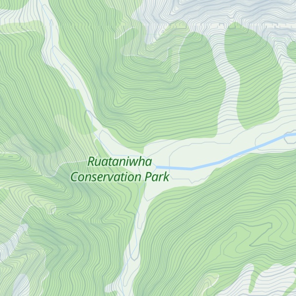 Map of Huxley Forks Hut