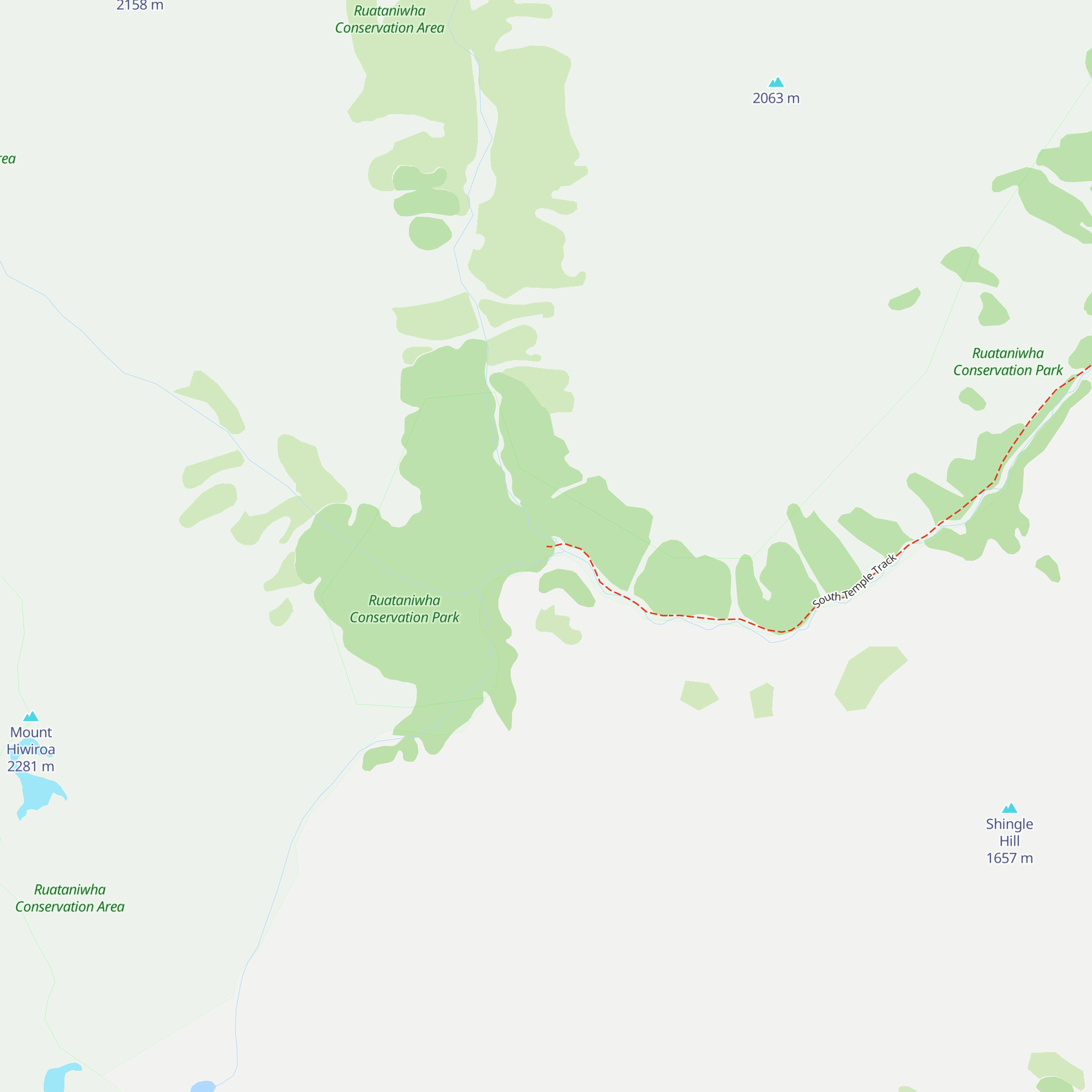 South Temple Hut map