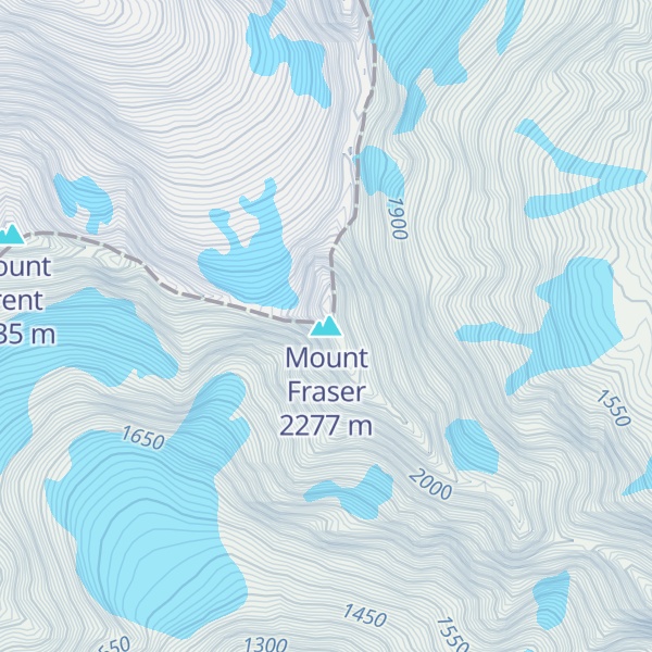 Map of Mount Fraser
