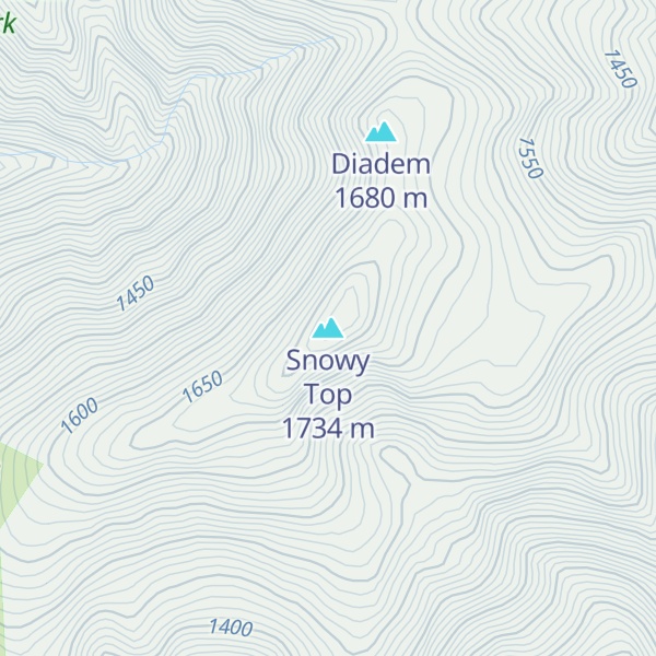 Map of Snowy Top