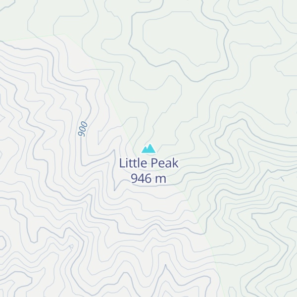 Map of Little Peak