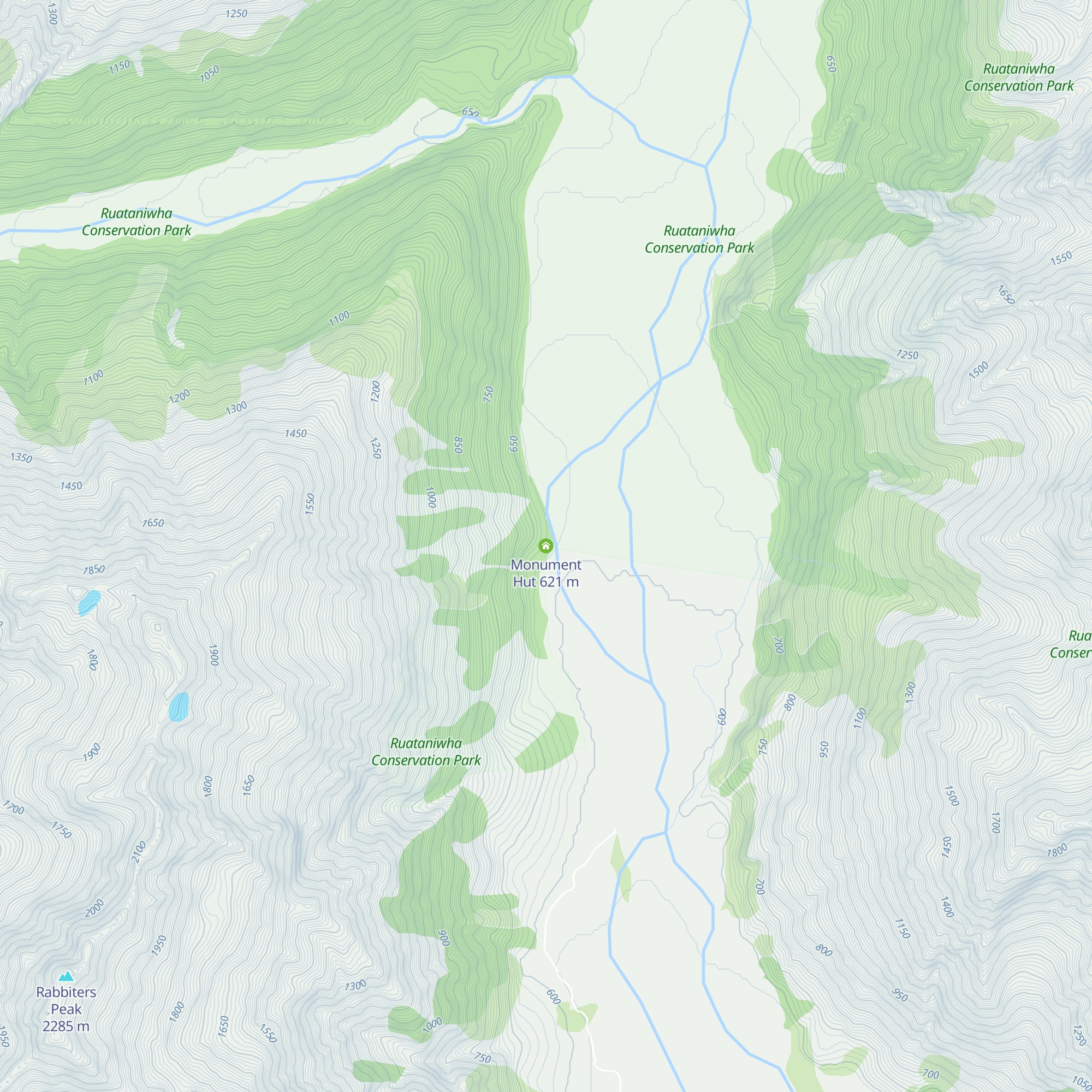 Monument Hut map