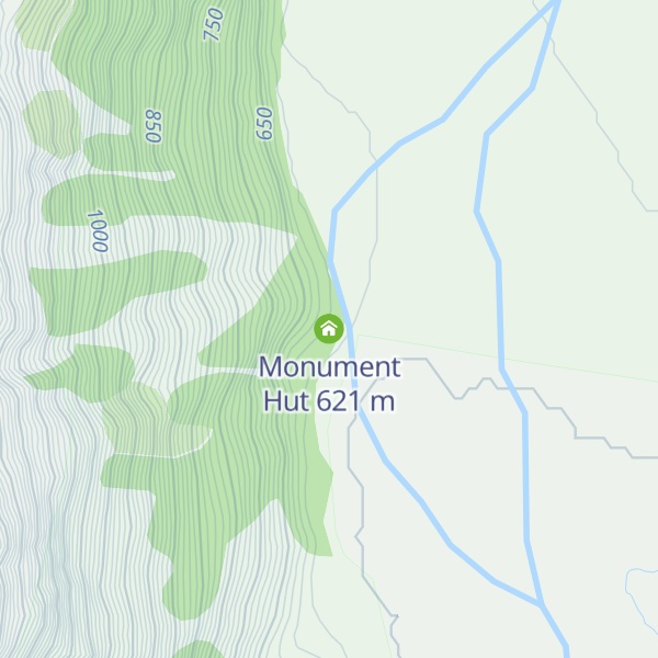 Map of Monument Hut