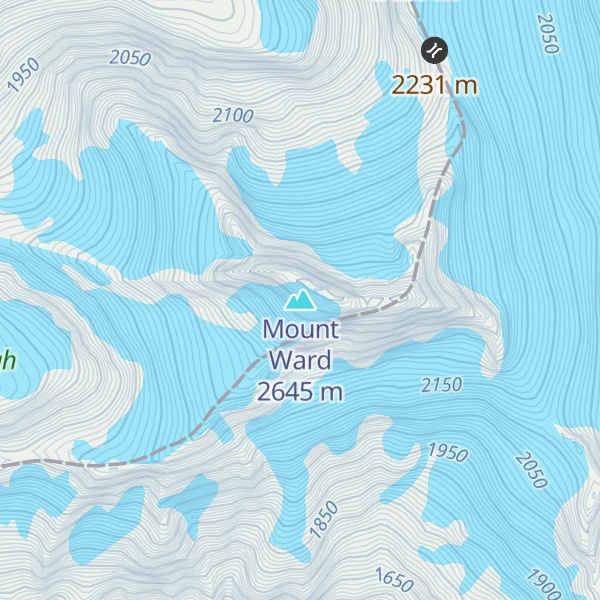 Map of Mount Ward