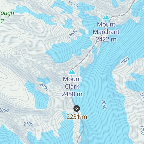 Map of Mount Clark