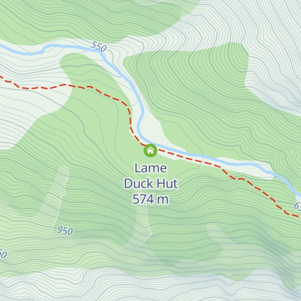 Map of Lame Duck Hut
