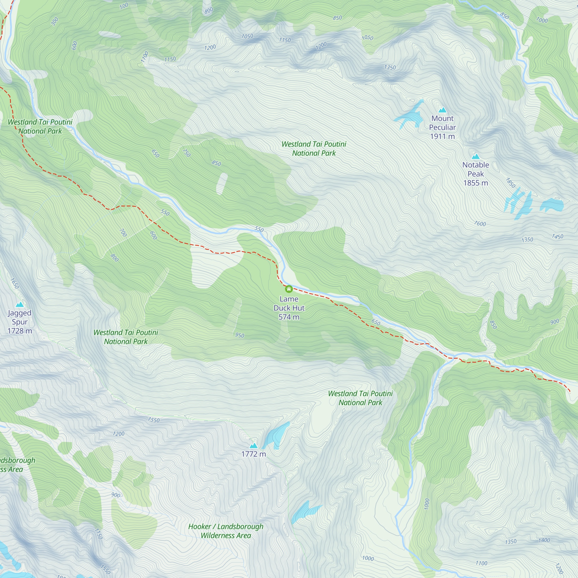 Lame Duck Hut map