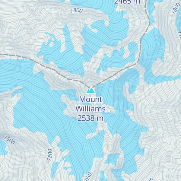 Map of Mount Williams