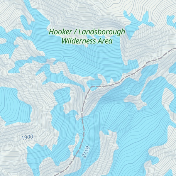 Map of Mount Humphries