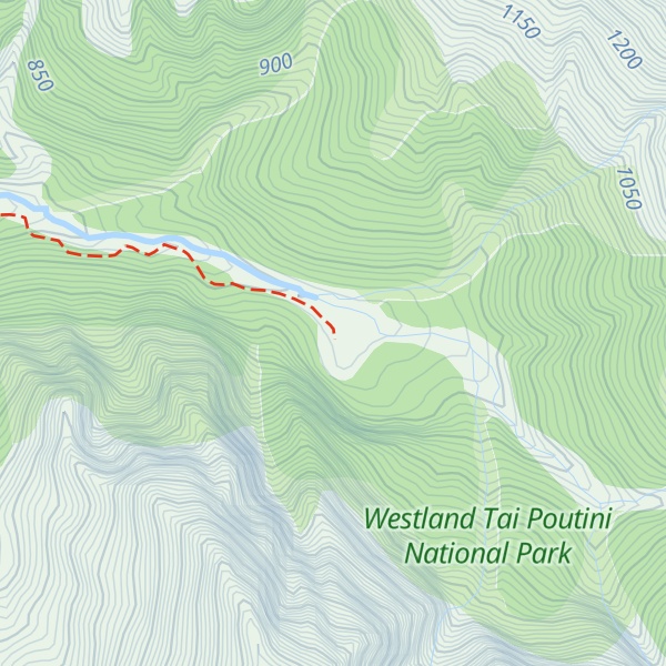 Map of Christmas Flat Hut