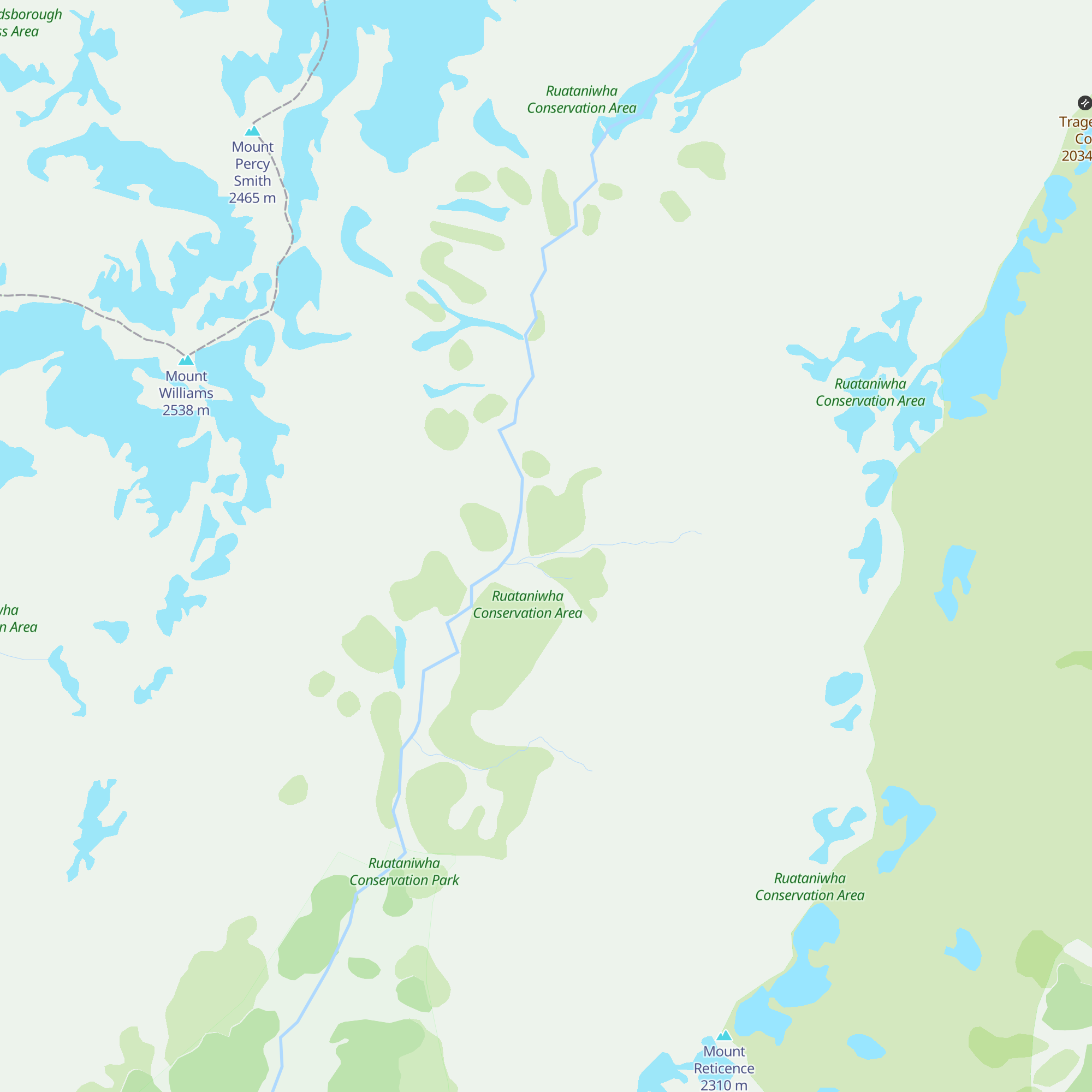 Erceg Hut map