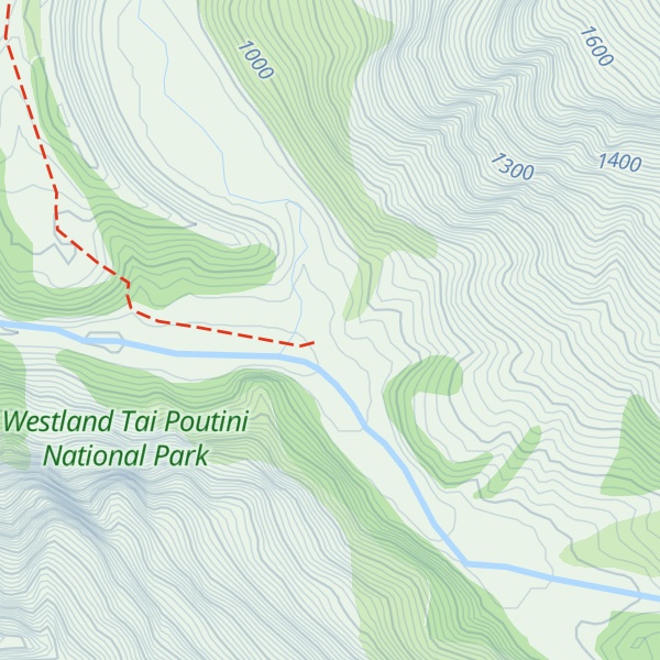 Map of Horace Walker Hut