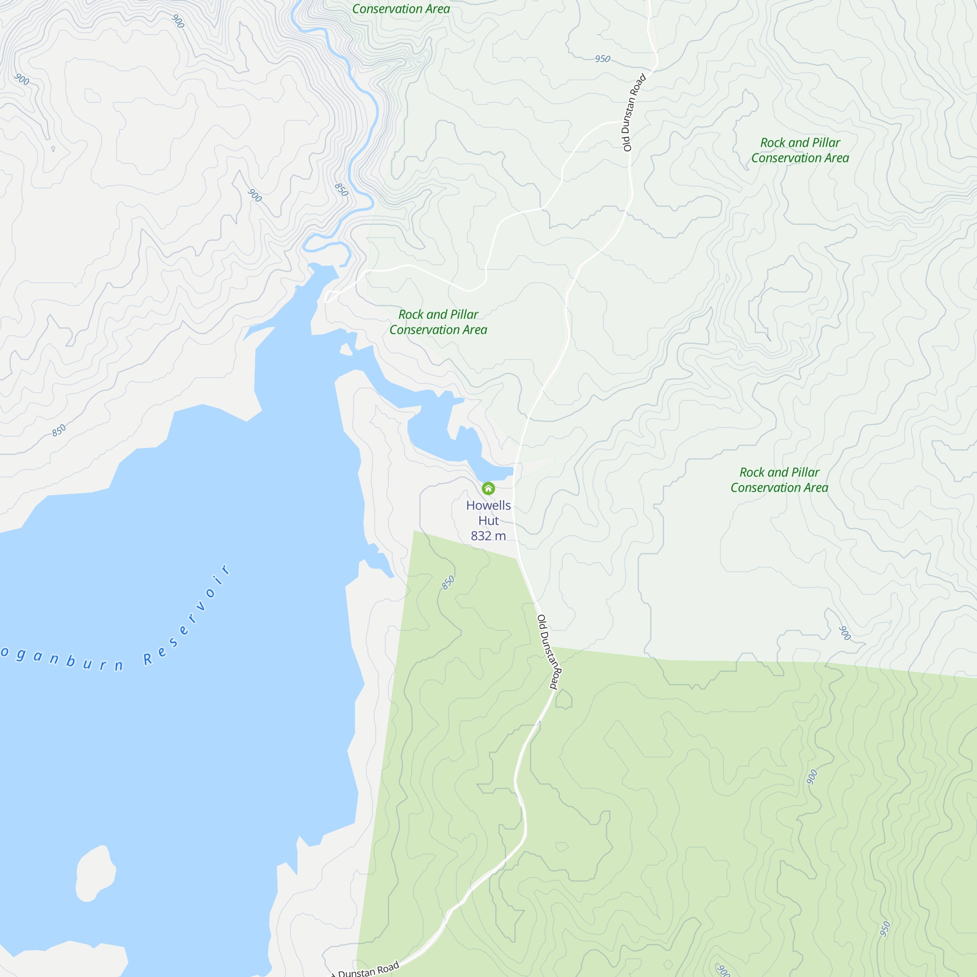 Howells Hut map