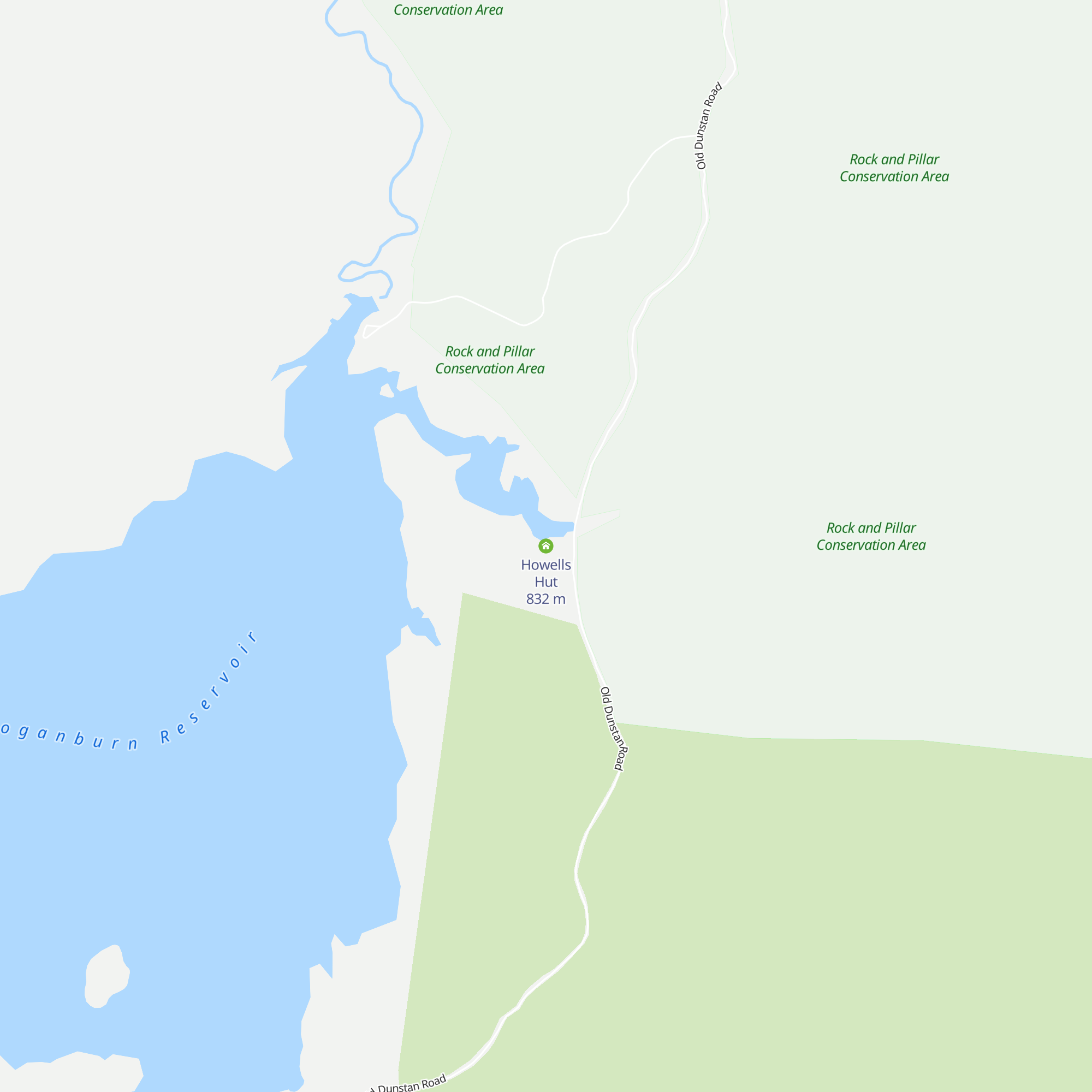 Howells Hut map