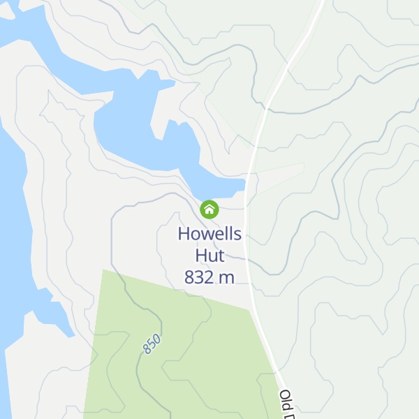Map of Howells Hut