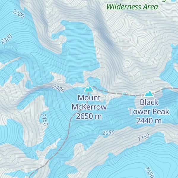 Map of Mount McKerrow