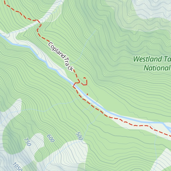 Map of Welcome Flat Hut