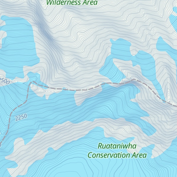 Map of Black Tower Peak