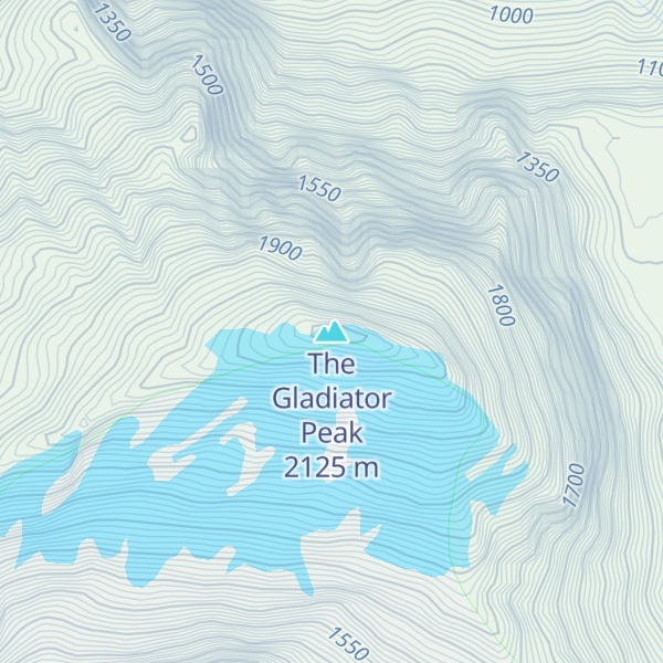 Map of The Gladiator Peak
