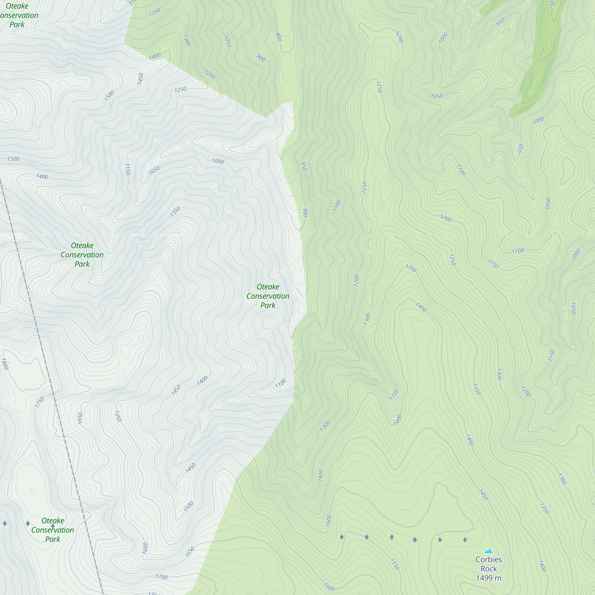 Otamatapaio Hut map