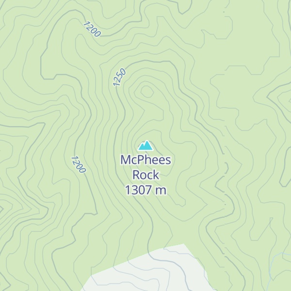 Map of McPhees Rock
