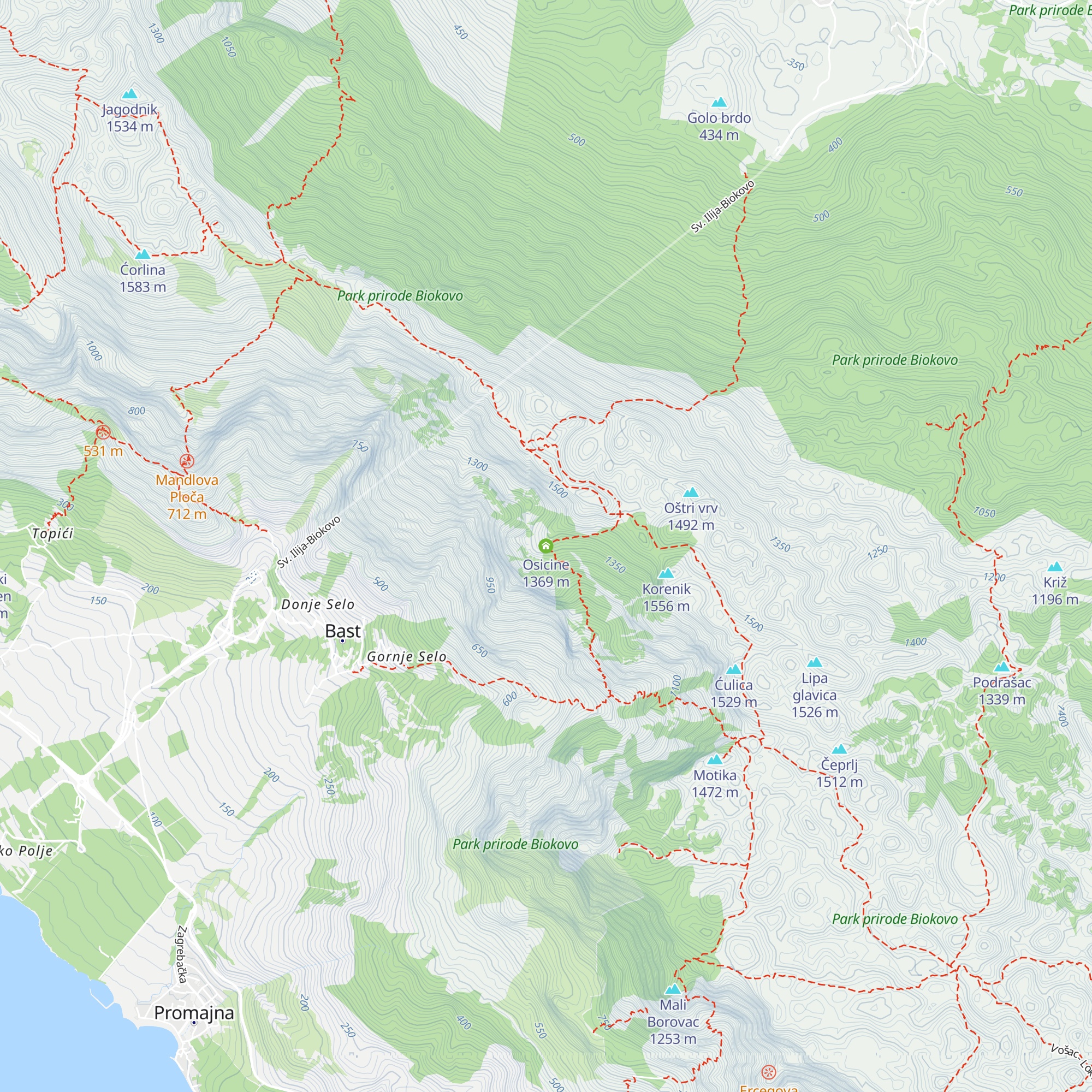 Osicine map