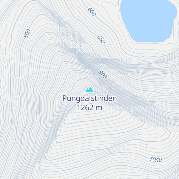 Map of Pungdalstinden