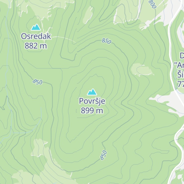 Map of Površje