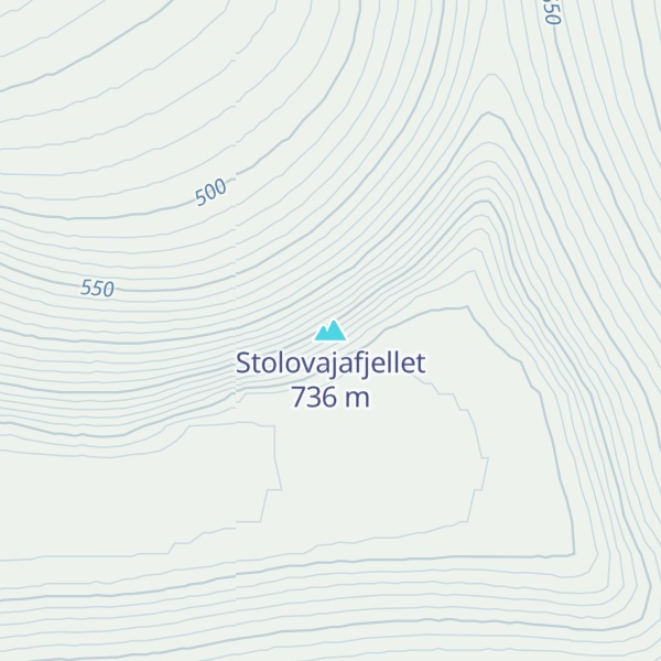 Map of Stolovajafjellet