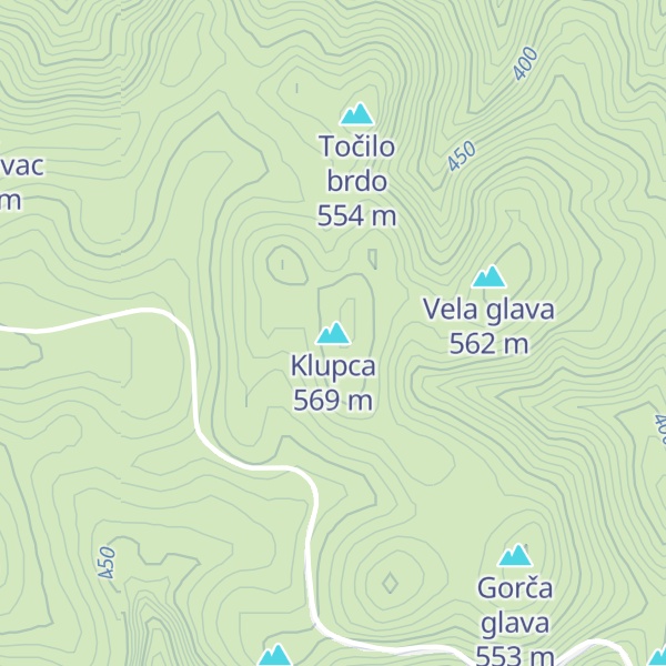 Map of Klupca
