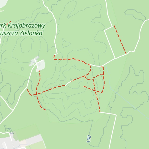 Map of Dziewicza Góra