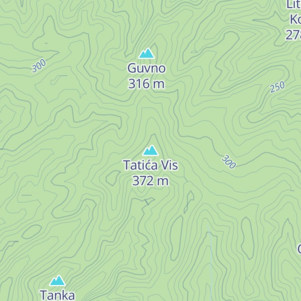 Map of Tatića Vis